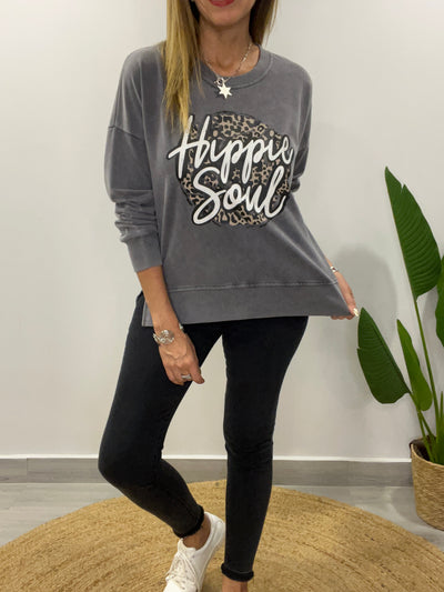 Polerón Hippie Soul Gris