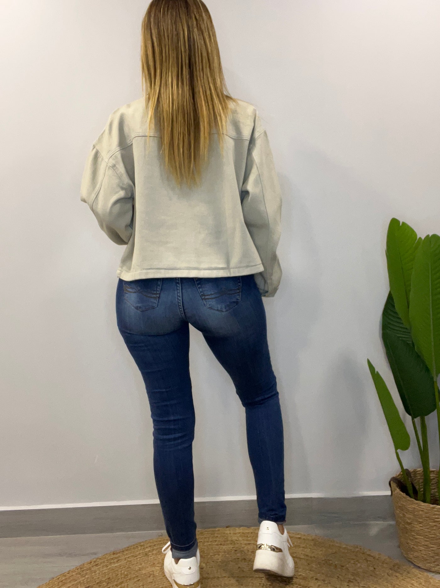 Chaqueta mezclilla Costa Caqui
