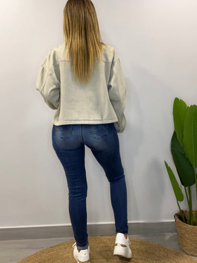 Chaqueta mezclilla Costa Caqui