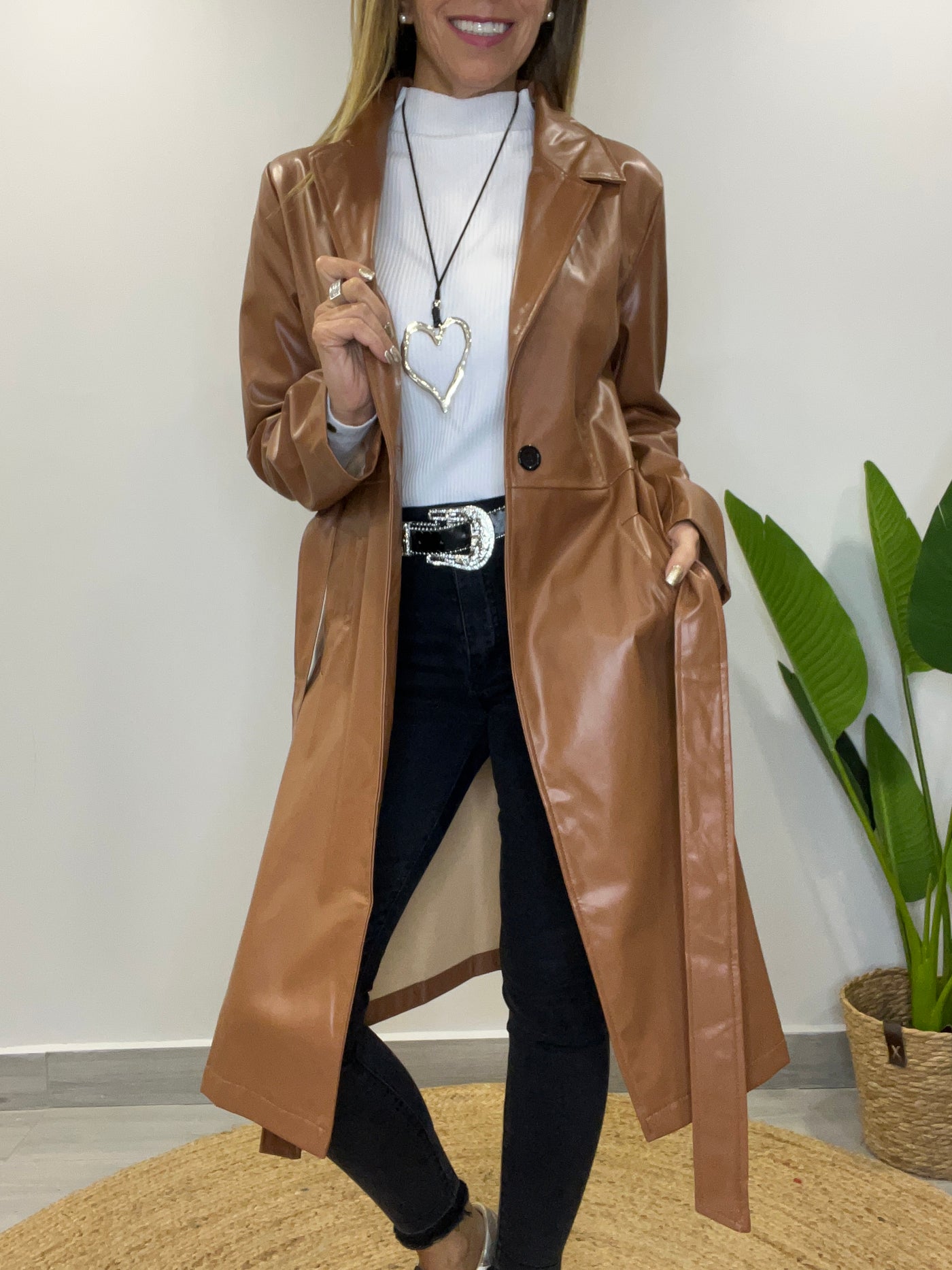 Trench Ecocuero Party Camel