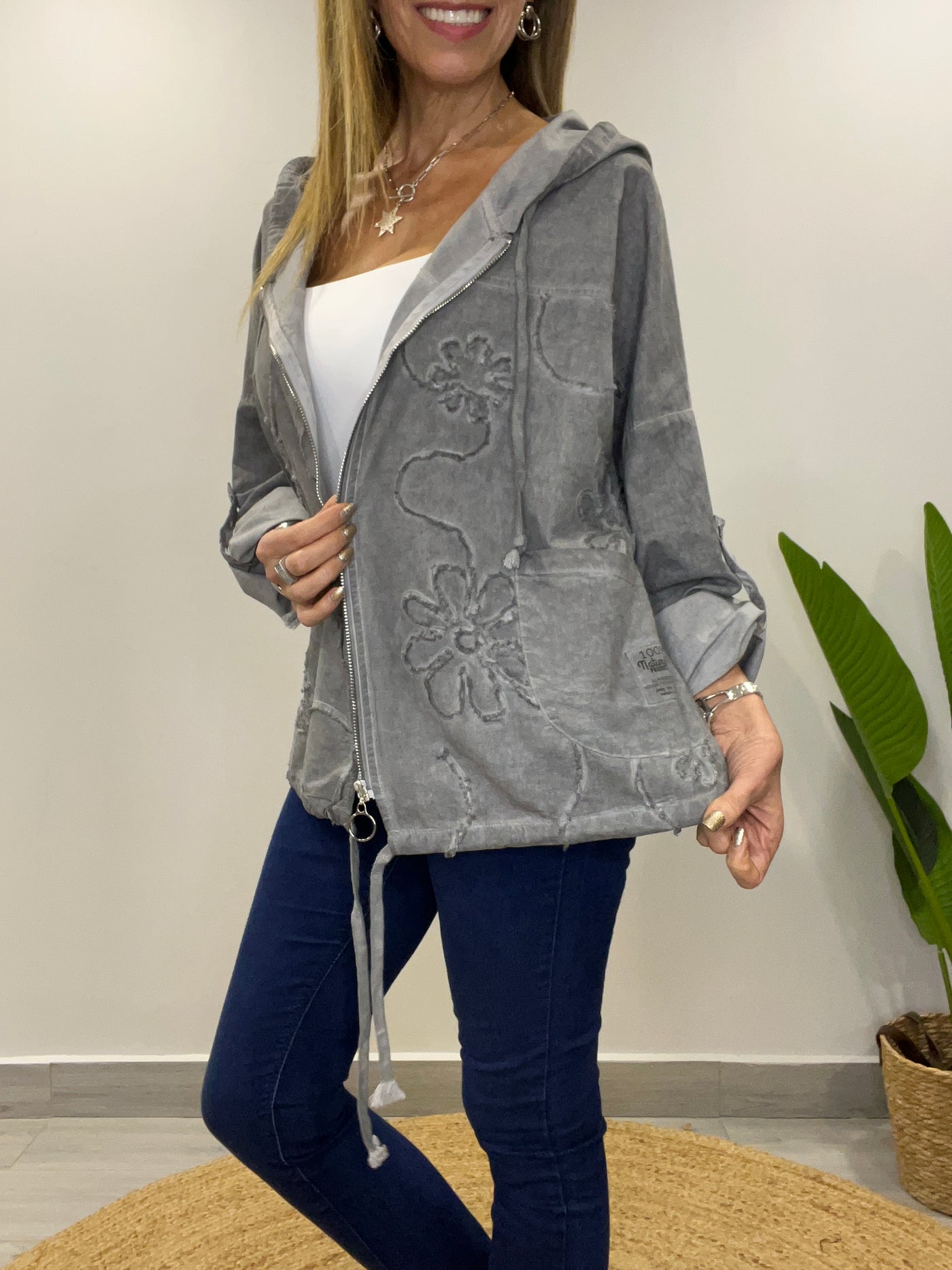 Chaqueta linolet Ferrari Gris