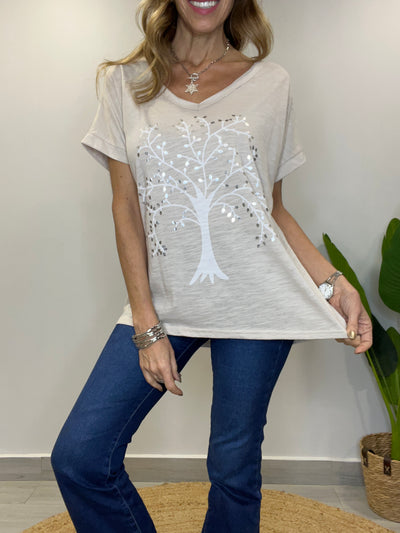 Polera ArbolVida Beige