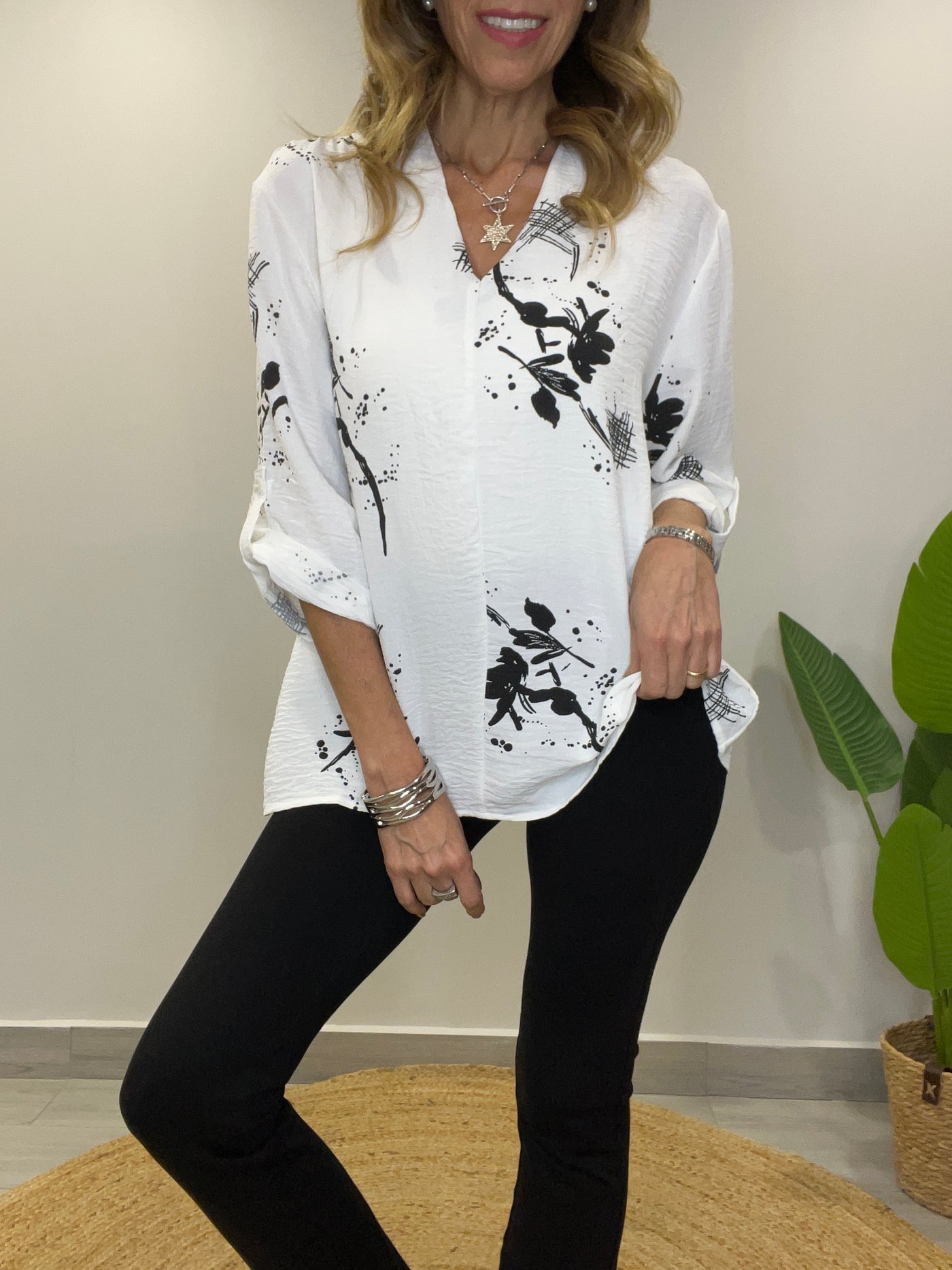 Blusa Crep Veracruz blanca
