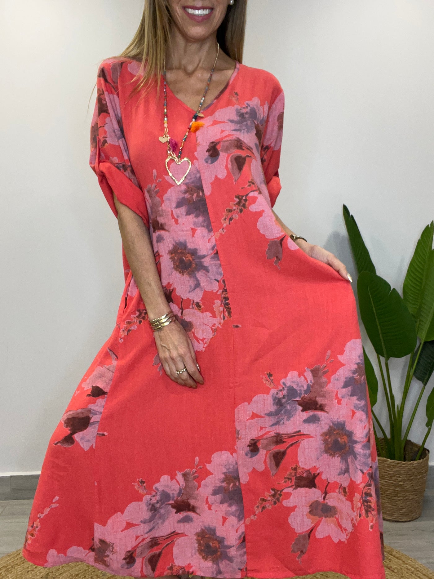 Vestido Linolet Zafiro bermellón