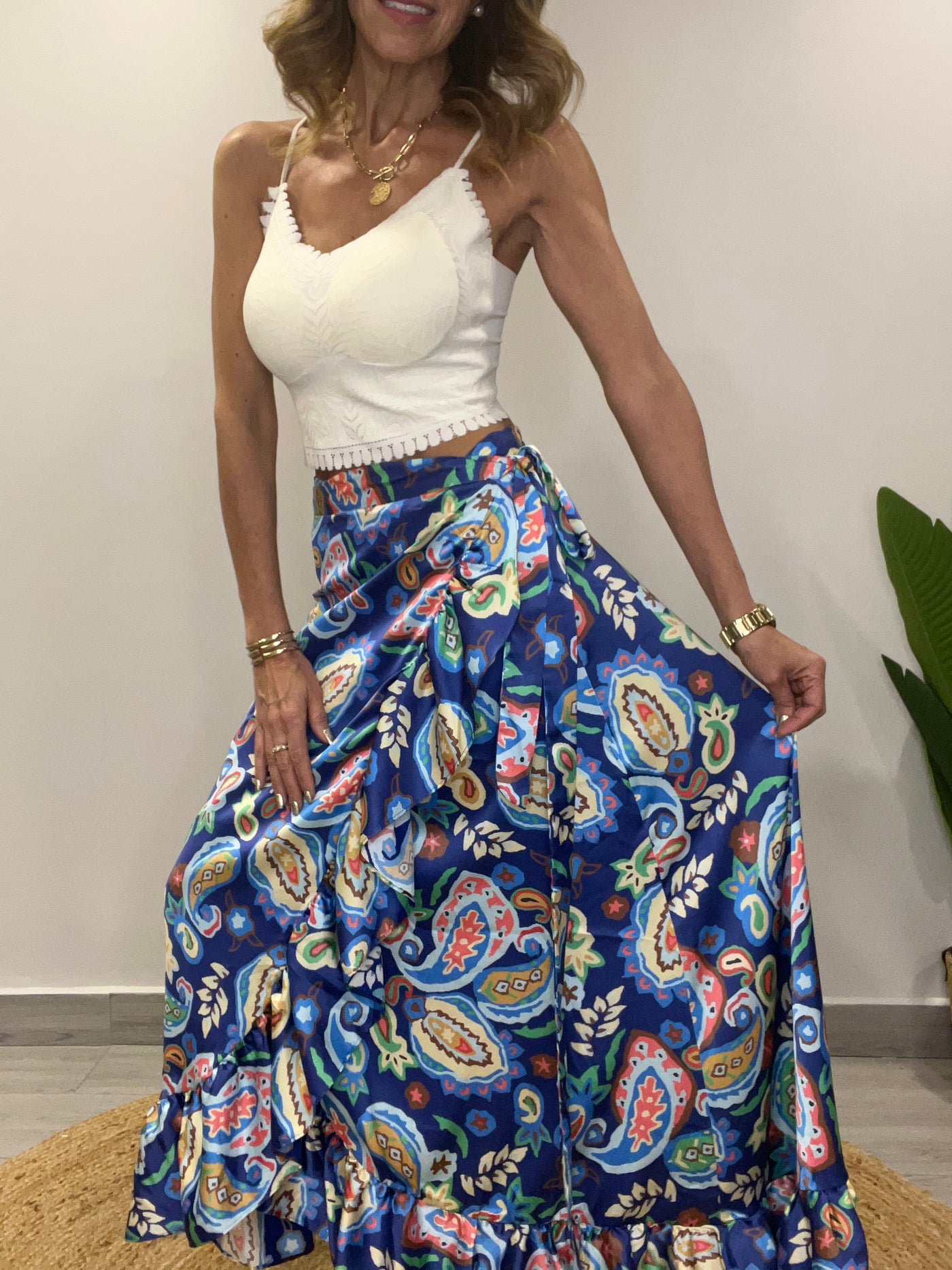 Falda Envolvente Azules