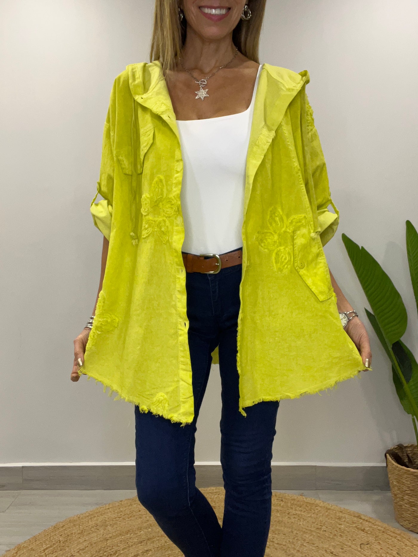 Chaqueta/Blusón linolet Ferraty limón