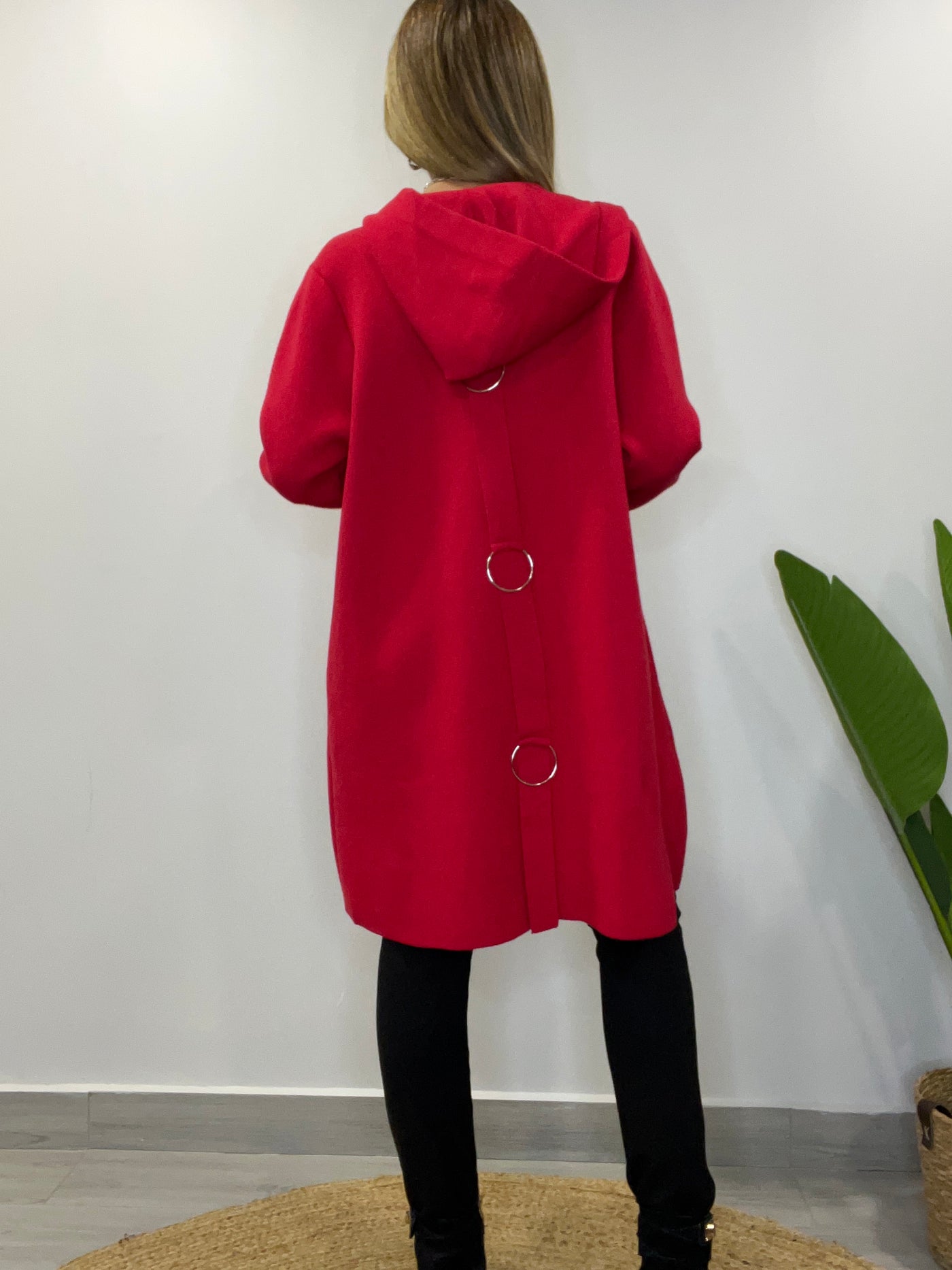 Abrigo Argolla rojo