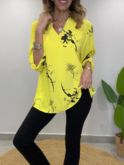 Blusa Crep Veracruz amarilla