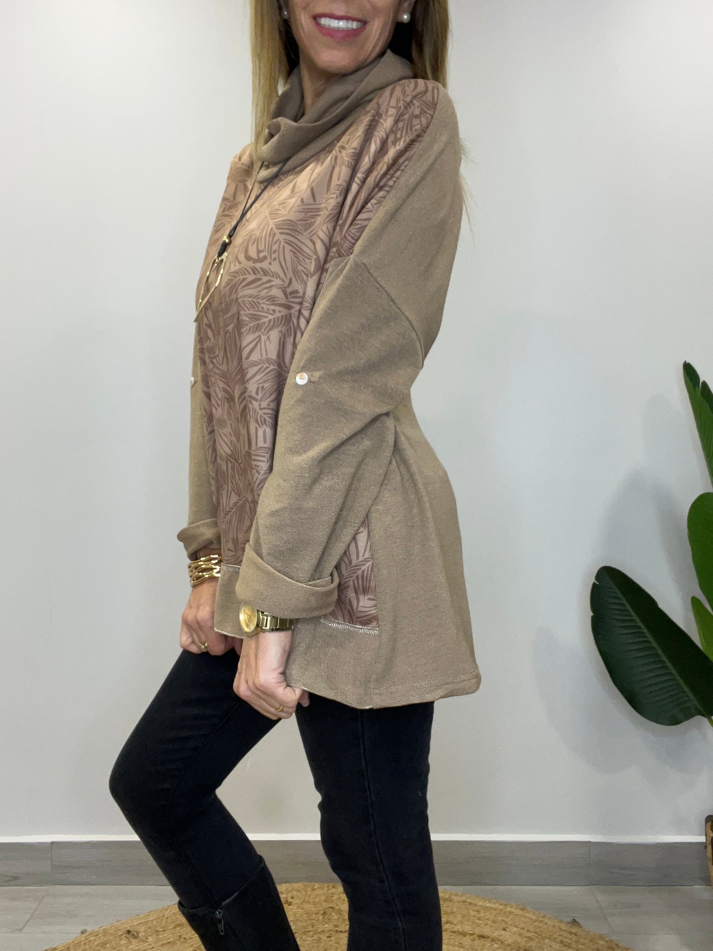 Sweater Espiga Taupe