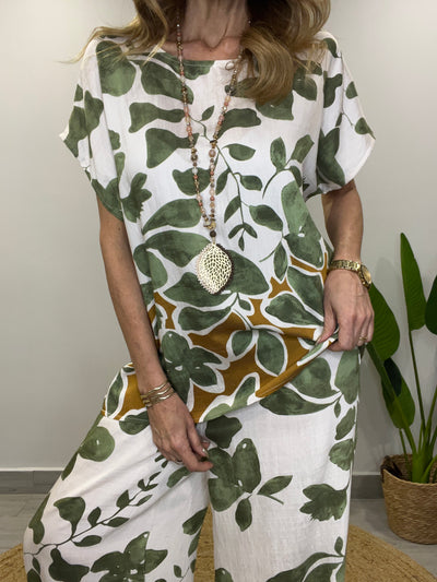 Conjunto Tahiti verde (2 piezas)