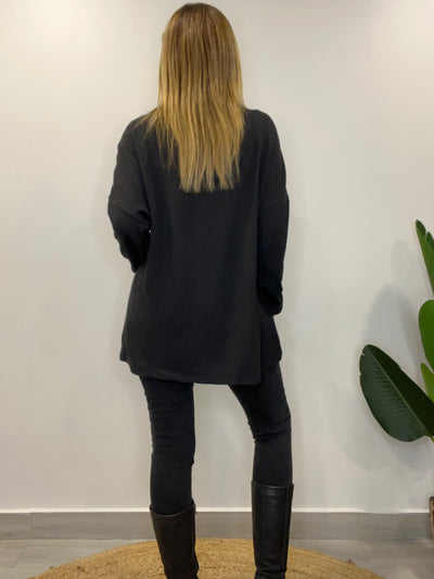 Sweater Espiga negro