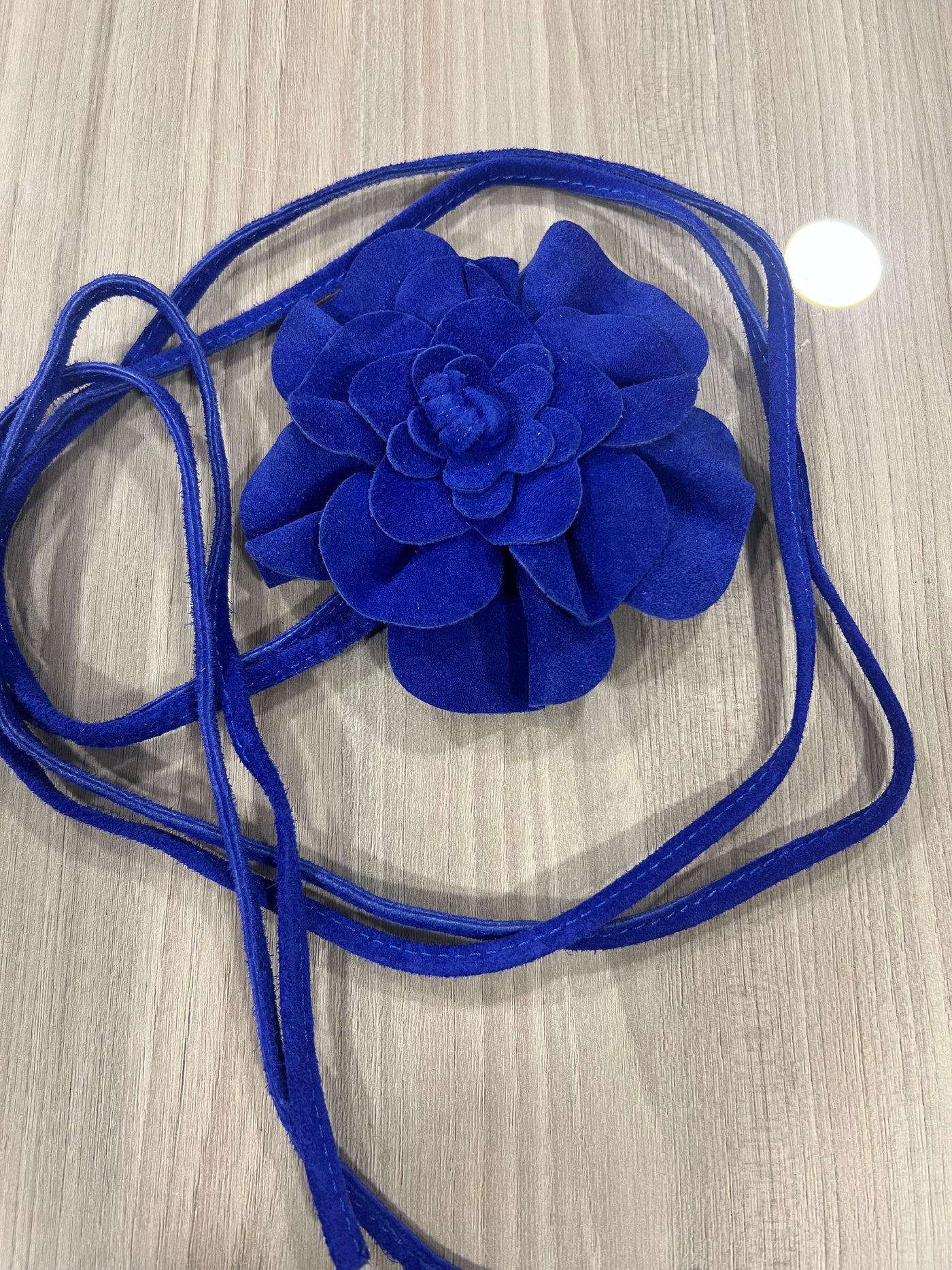 Cinturón Reno italiano azul royal