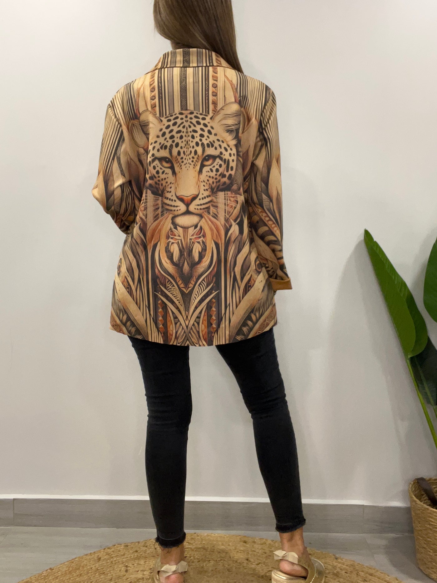 Blazer Gamuzado Tigre