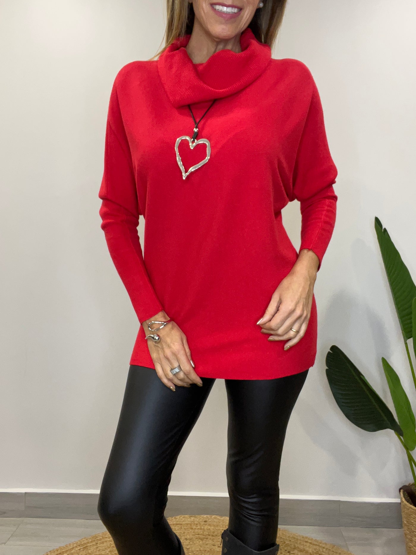 Sweater  Singapur/Cuello Rojo
