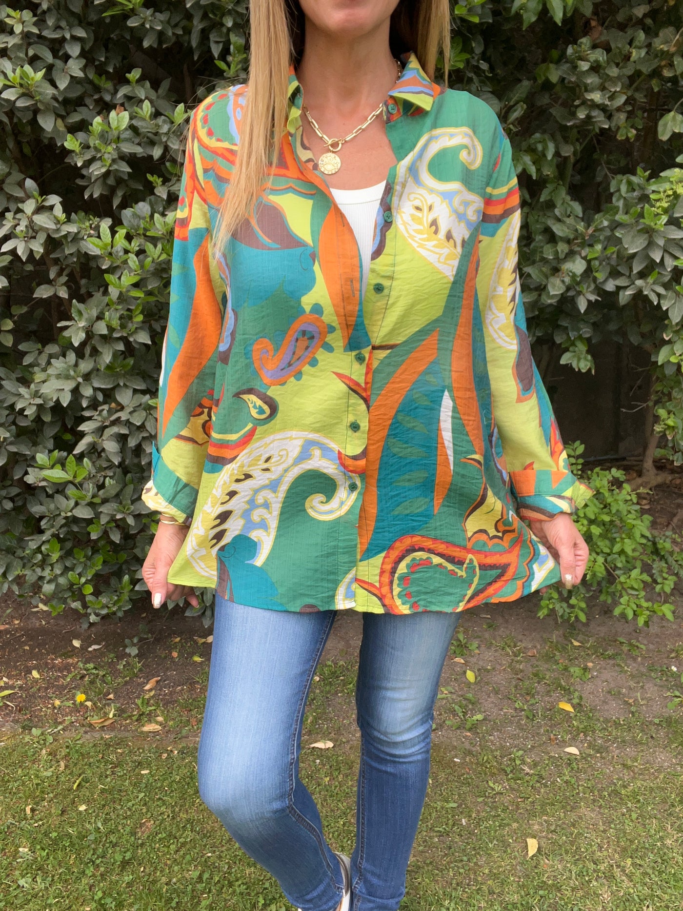 Blusa Gasa Vera Verde