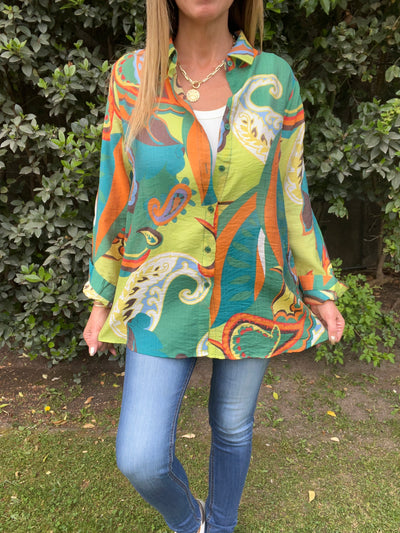 Blusa Gasa Vera Verde