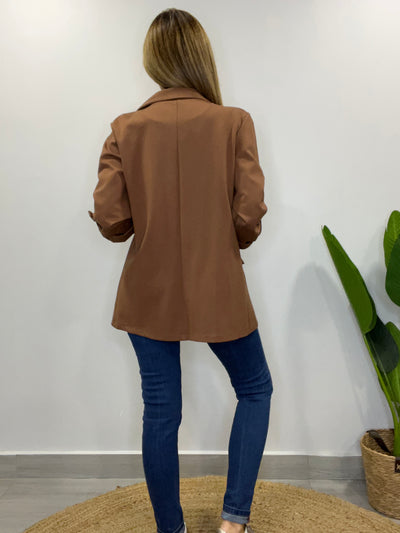 Blazer Elasticado Paris Café