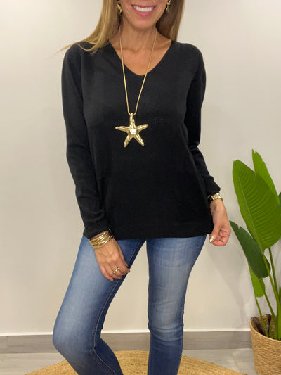Sweater Deli negro