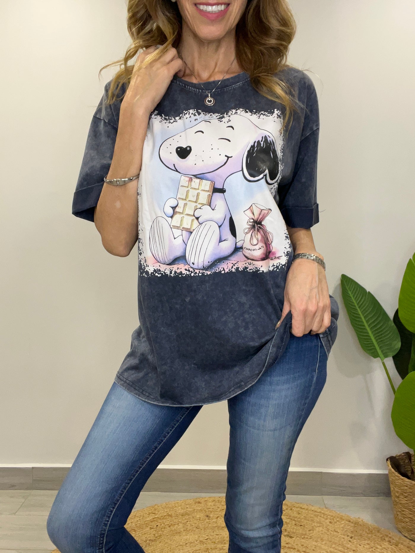 Polera Snoopy Azul