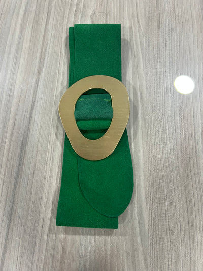 Cinturón Reno italiano hebilla verde