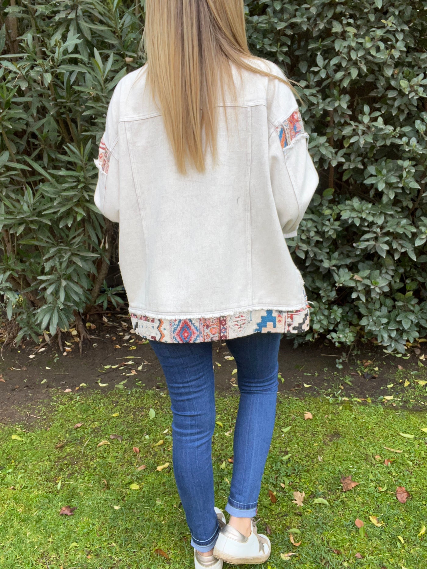 Chaqueta mezclilla Bohemia Tiza