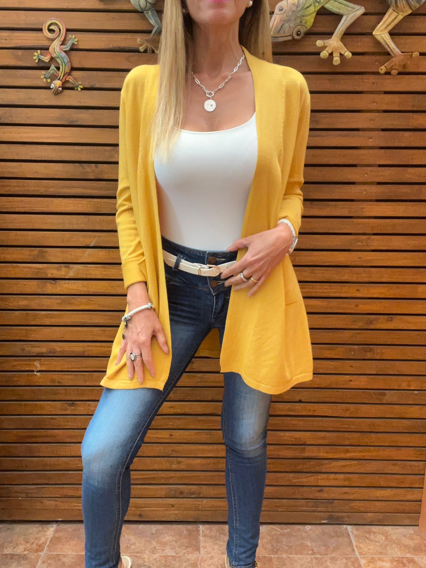 Cardigan Tivoli mostaza