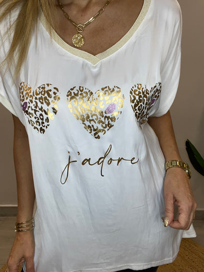 Blusa Italiana Jadore Blanca