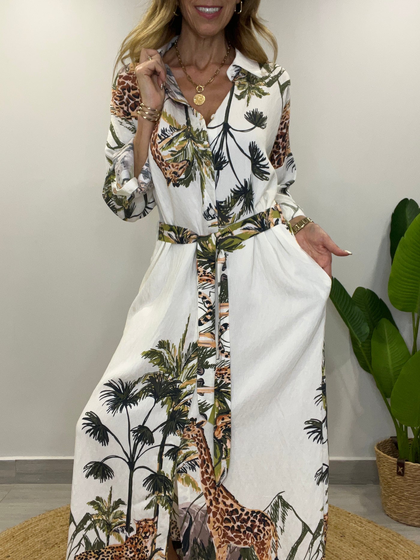 Vestido Camisero Amazonas crudo
