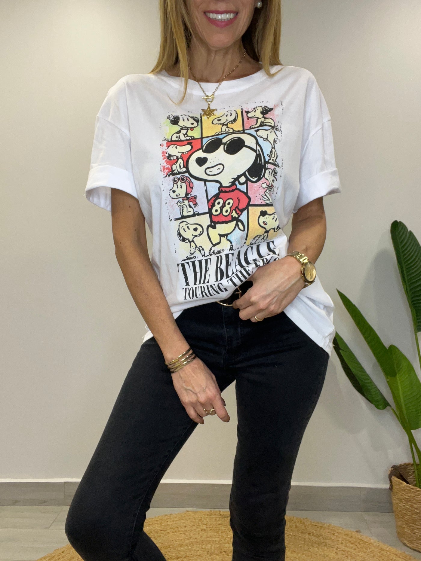 Polera Snoopy 88 Blanca