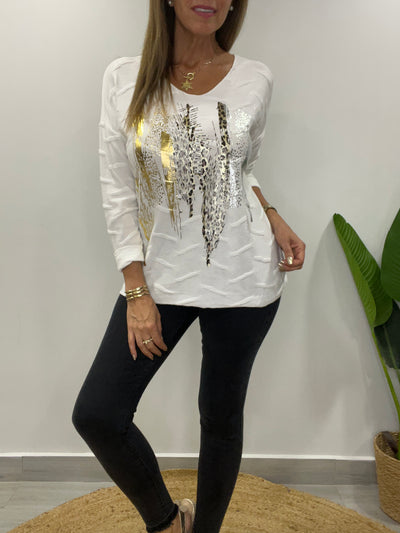 Sweater Italiano Diamond Blanco