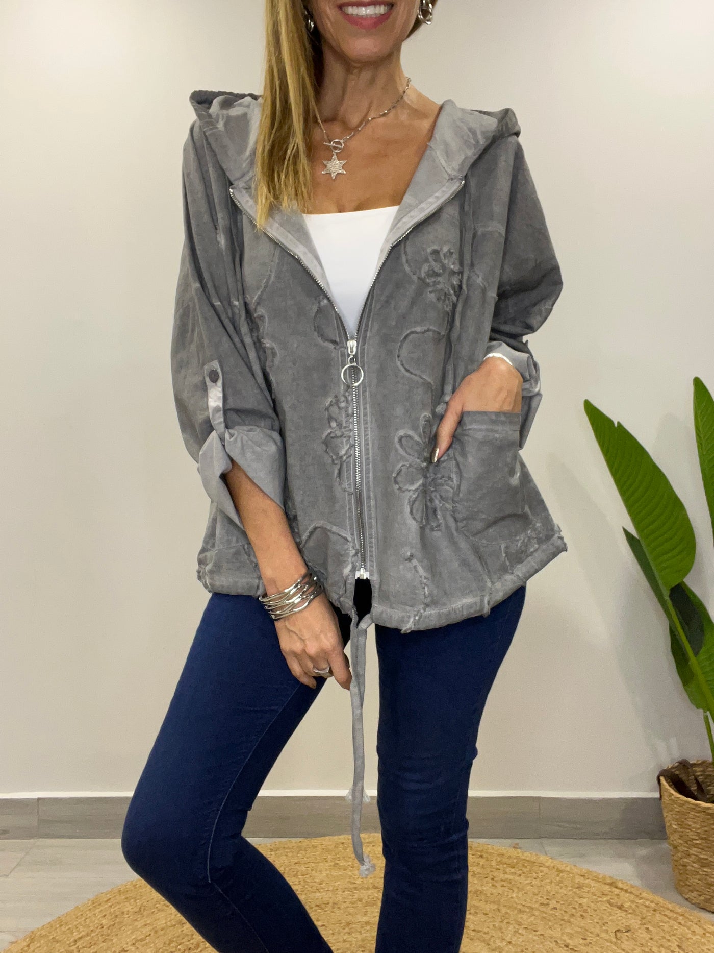Chaqueta linolet Ferrari Gris