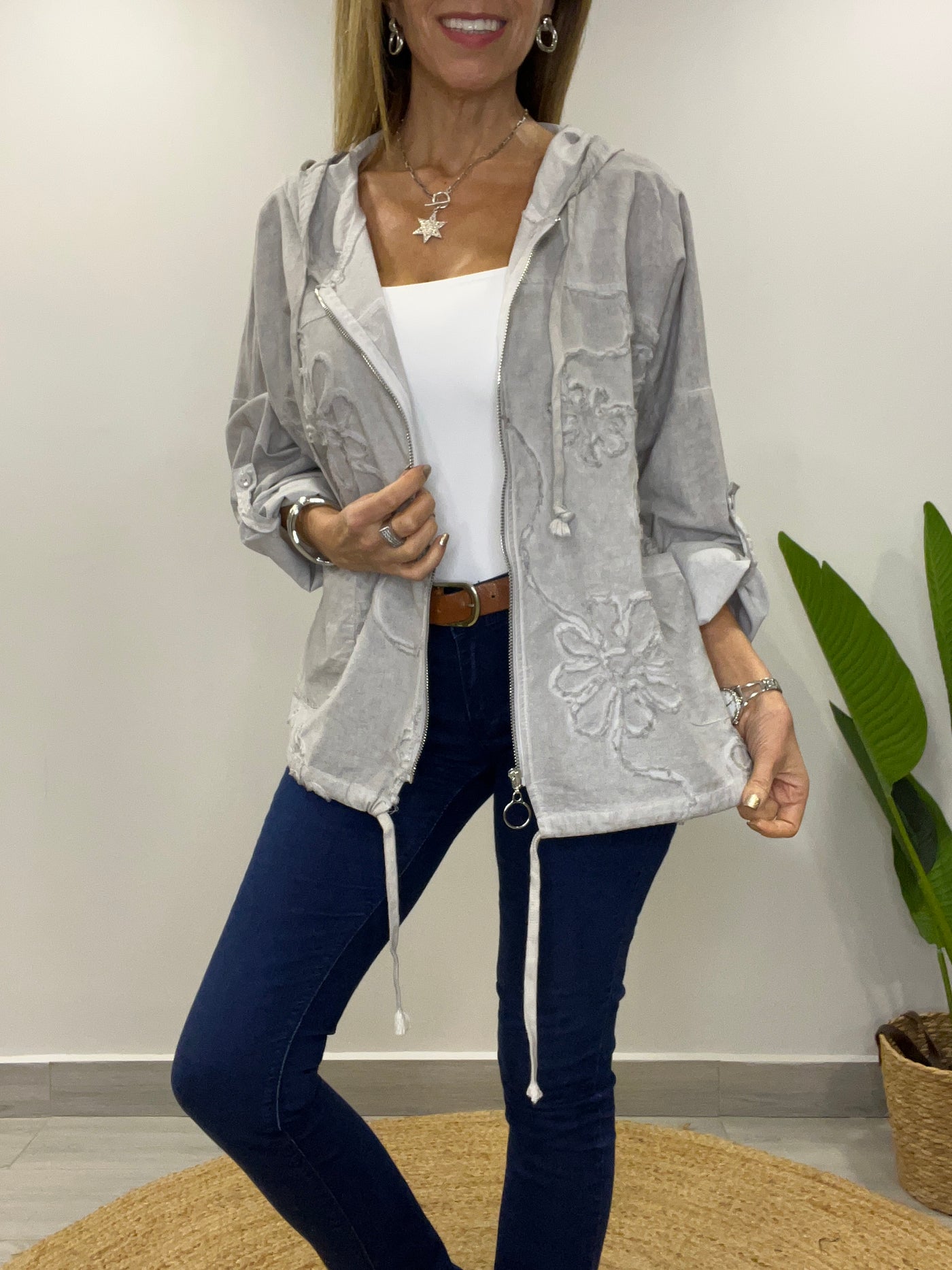 Chaqueta linolet Ferrari perla