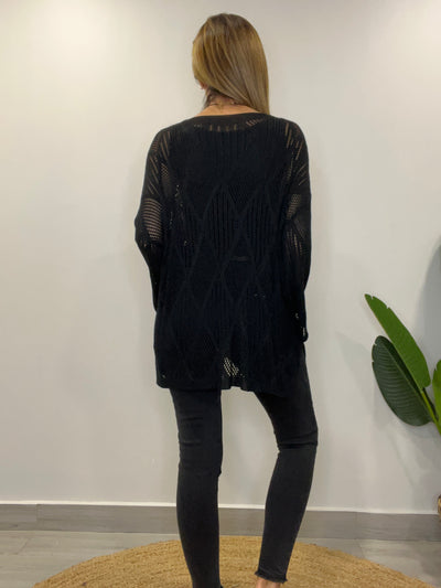 Sweater Hilo Génesis Negro