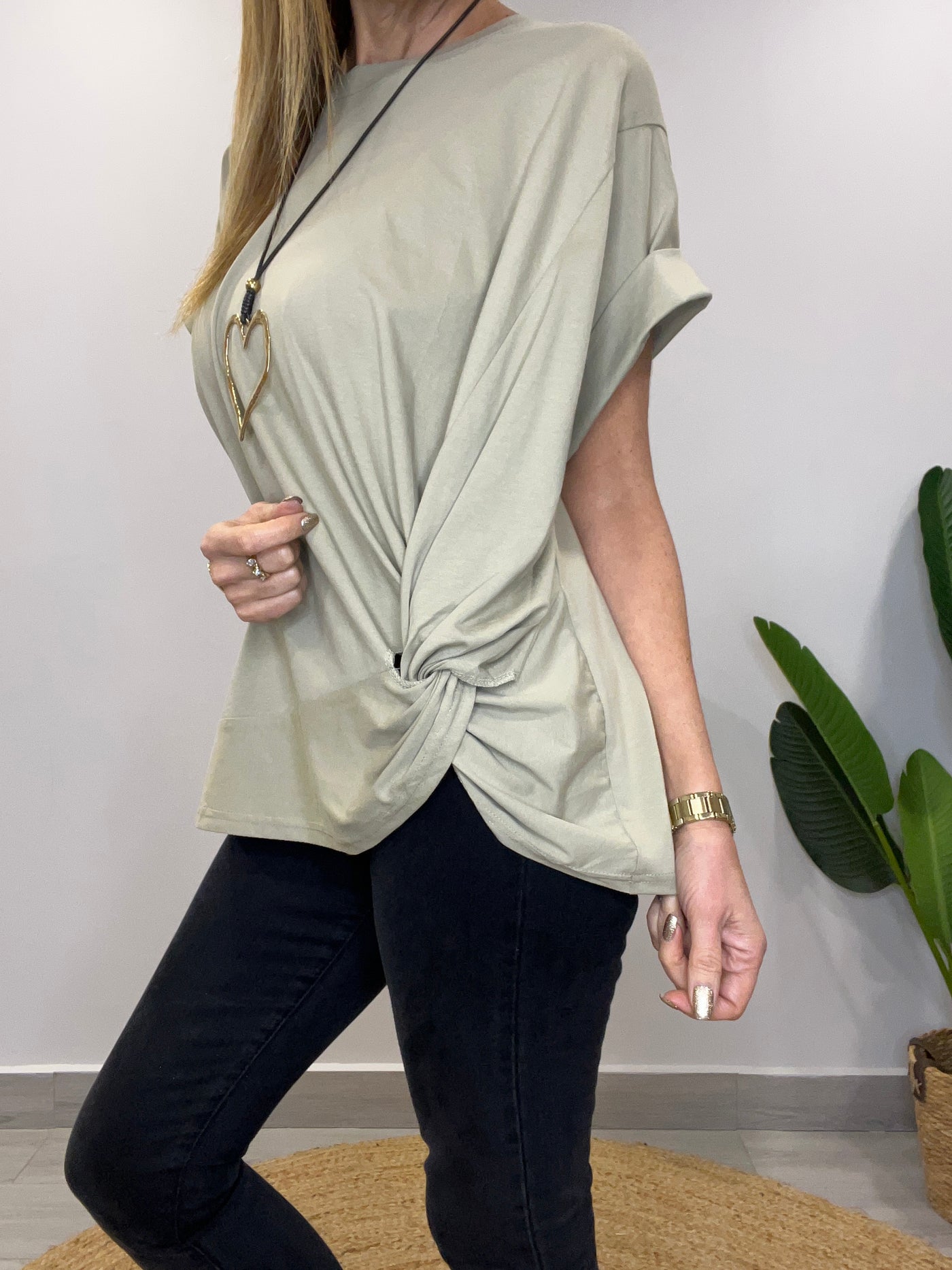 Polera Nudo Oliva
