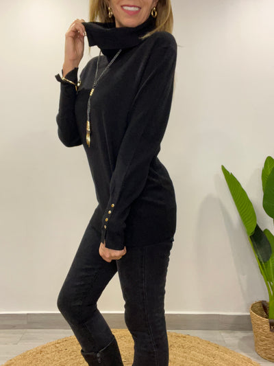 Sweater Delirio/Cuello Negro