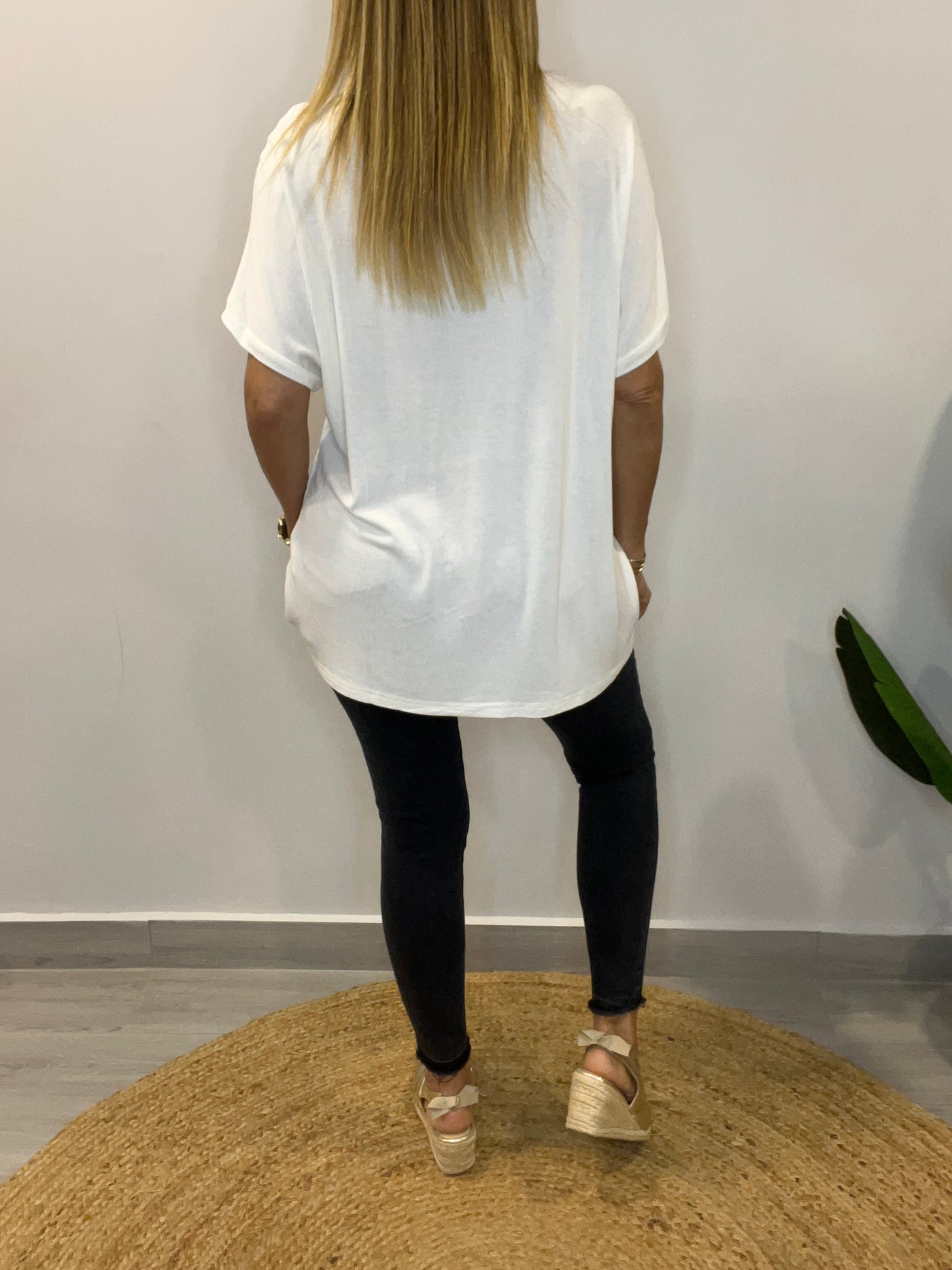 Blusa Italiana Jadore Blanca