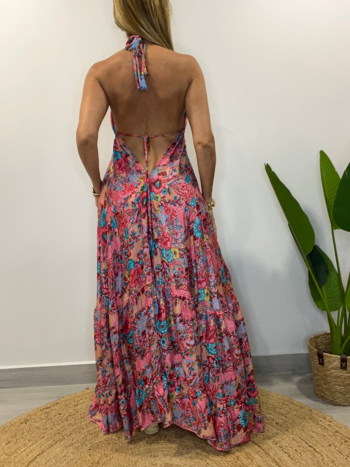 Vestido Seda India Bombay
