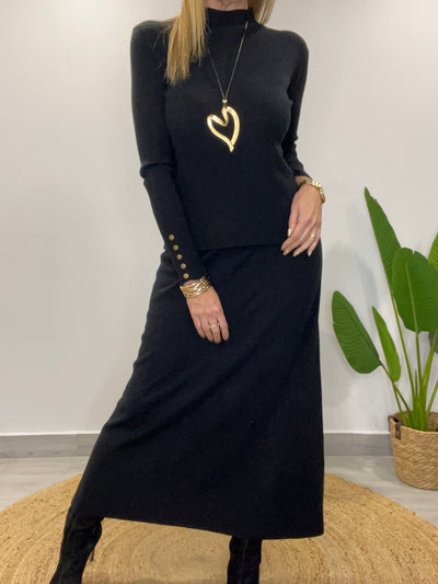 Falda Lanilla Sade negro