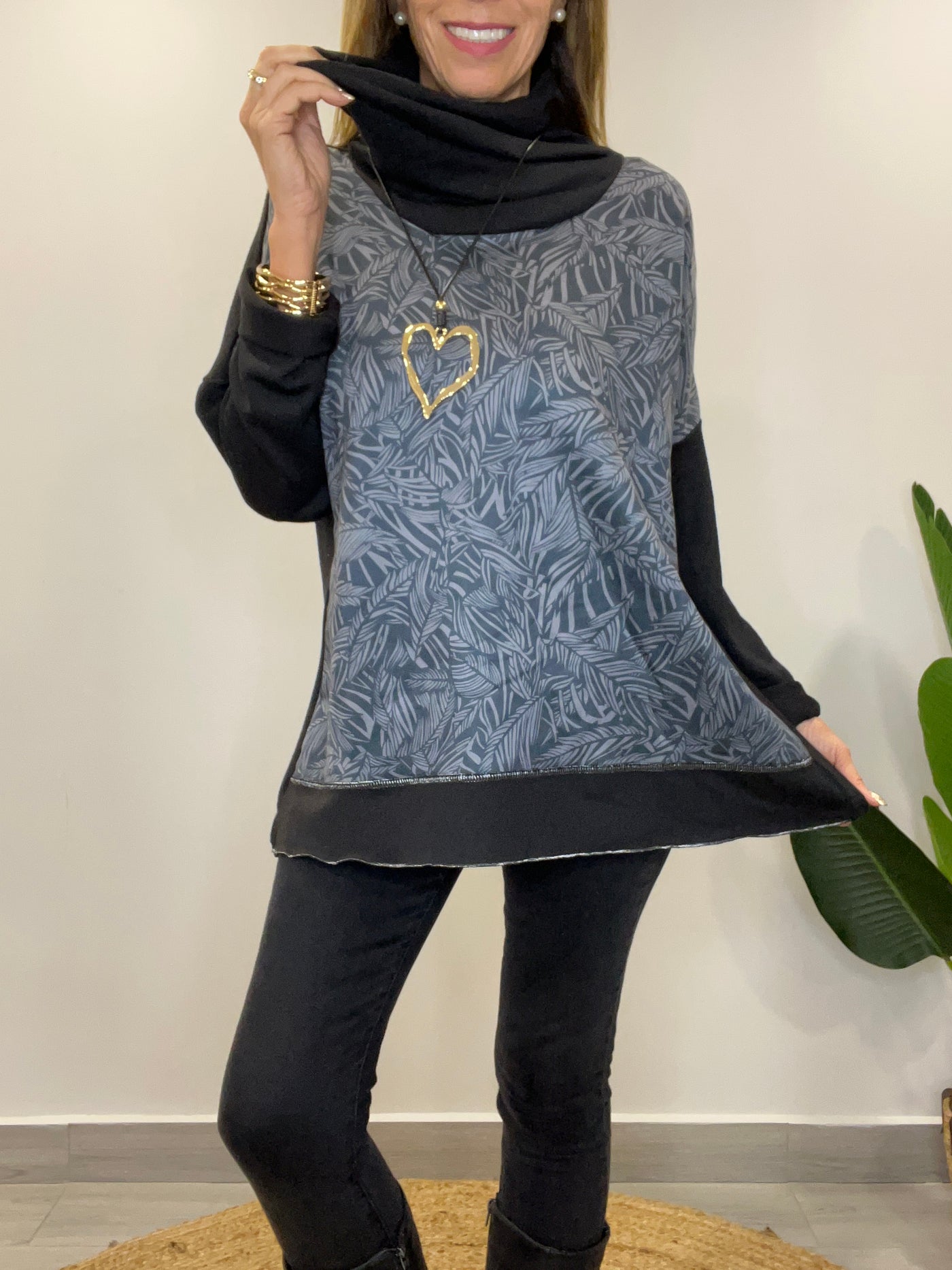 Sweater Espiga negro