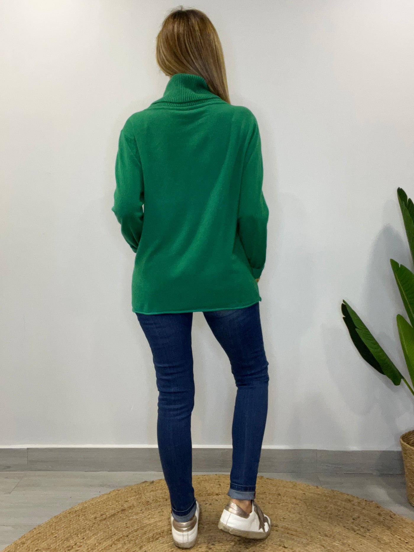 Sweater cuello Camila Verde