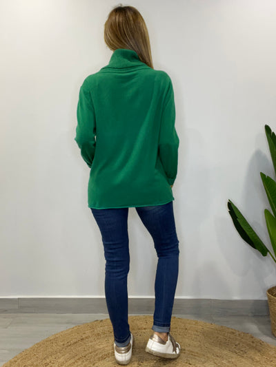 Sweater cuello Camila Verde