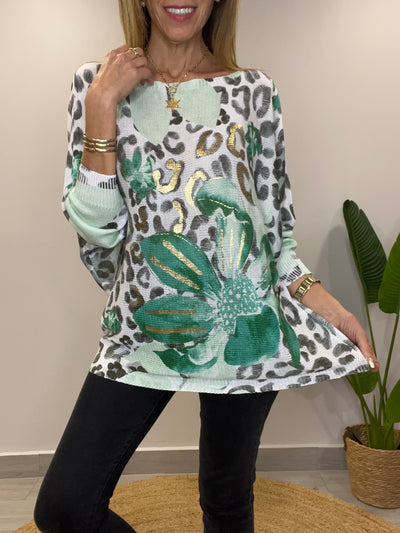 Sweater Hilo Camelia Verde
