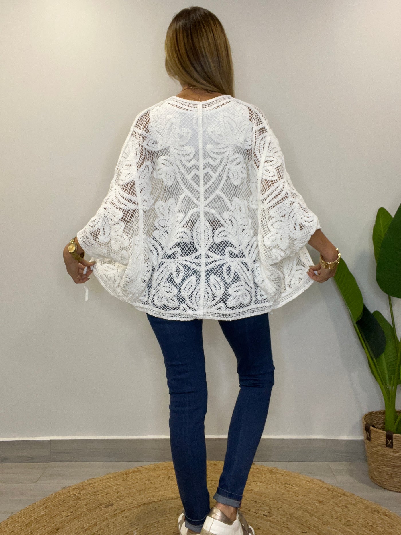 Tapado Macramé Brisa Blanco