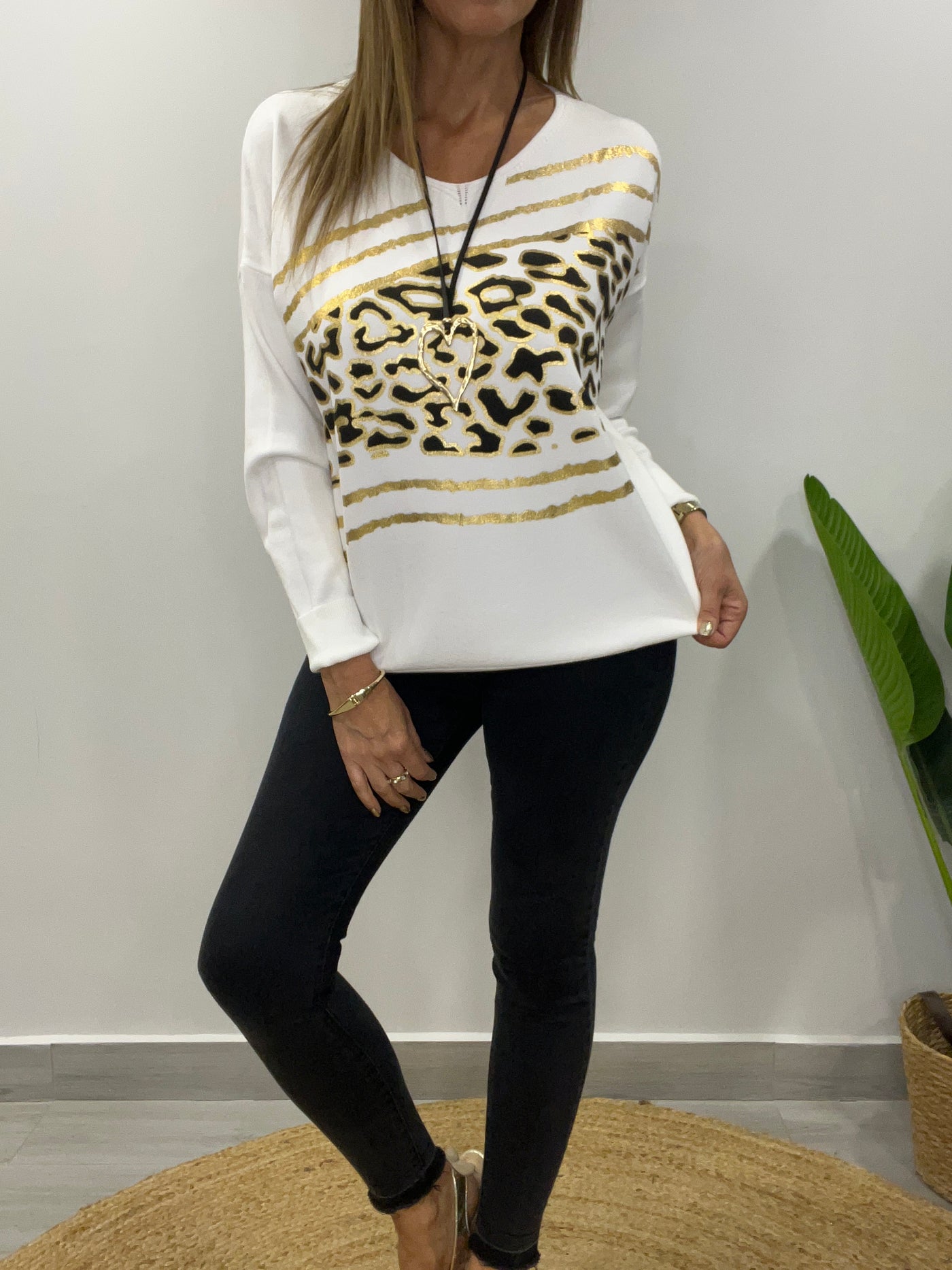 Sweater Italiano Niza blanco