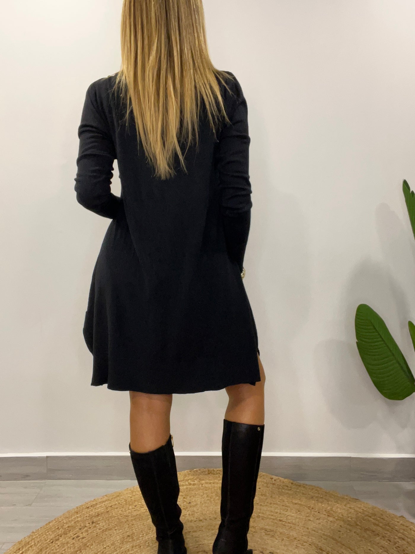 Sweater/Minivestido Rafaela Negro