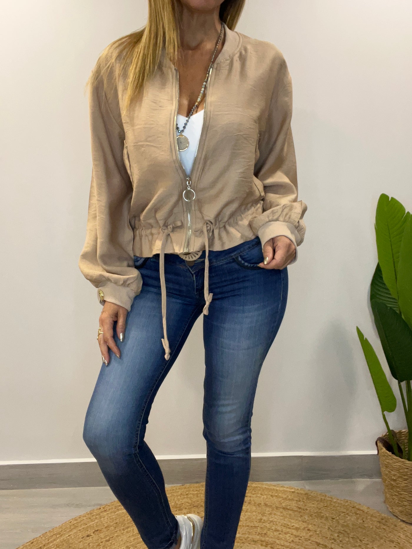 Bomber coquet Beige