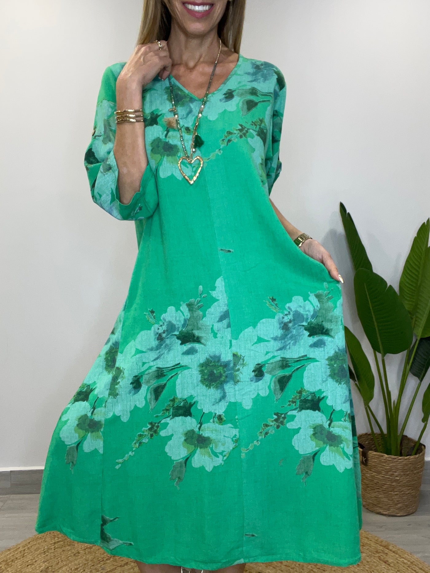 Vestido Linolet Zafiro Verde