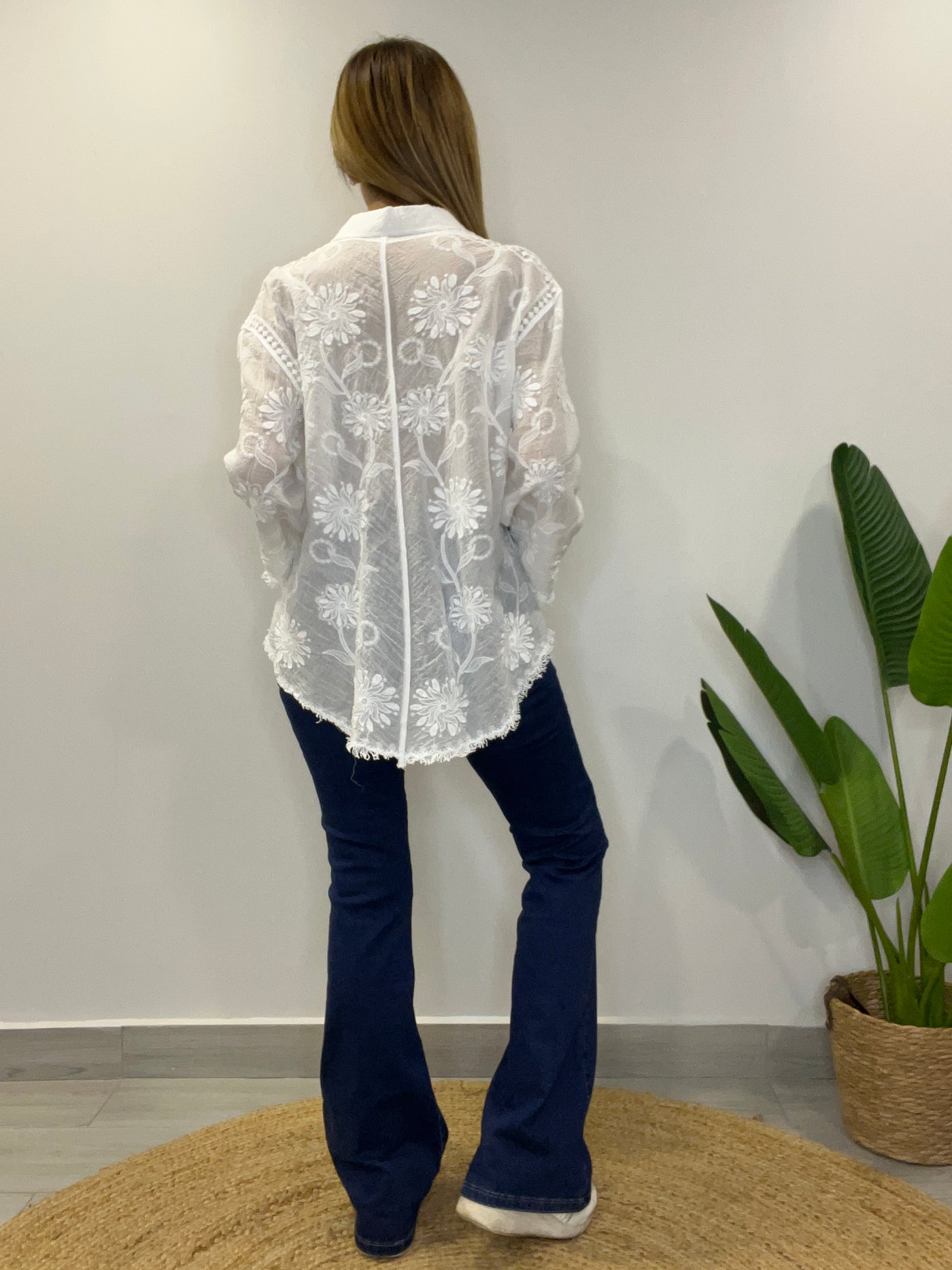 Blusa bordada Renata blanca