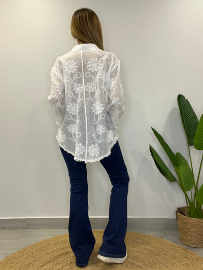 Blusa bordada Renata blanca