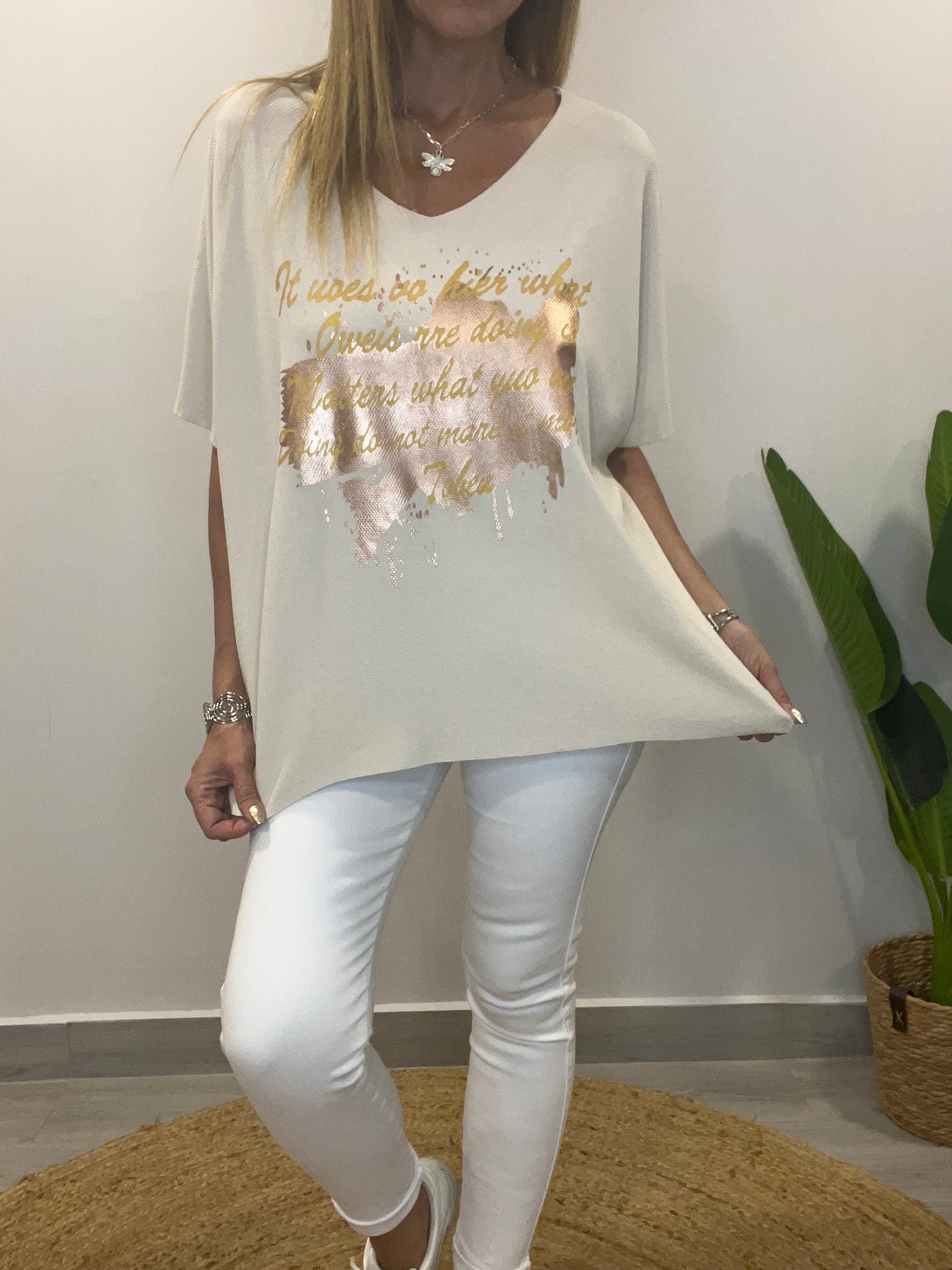 Polera Hilo Denver Crudo